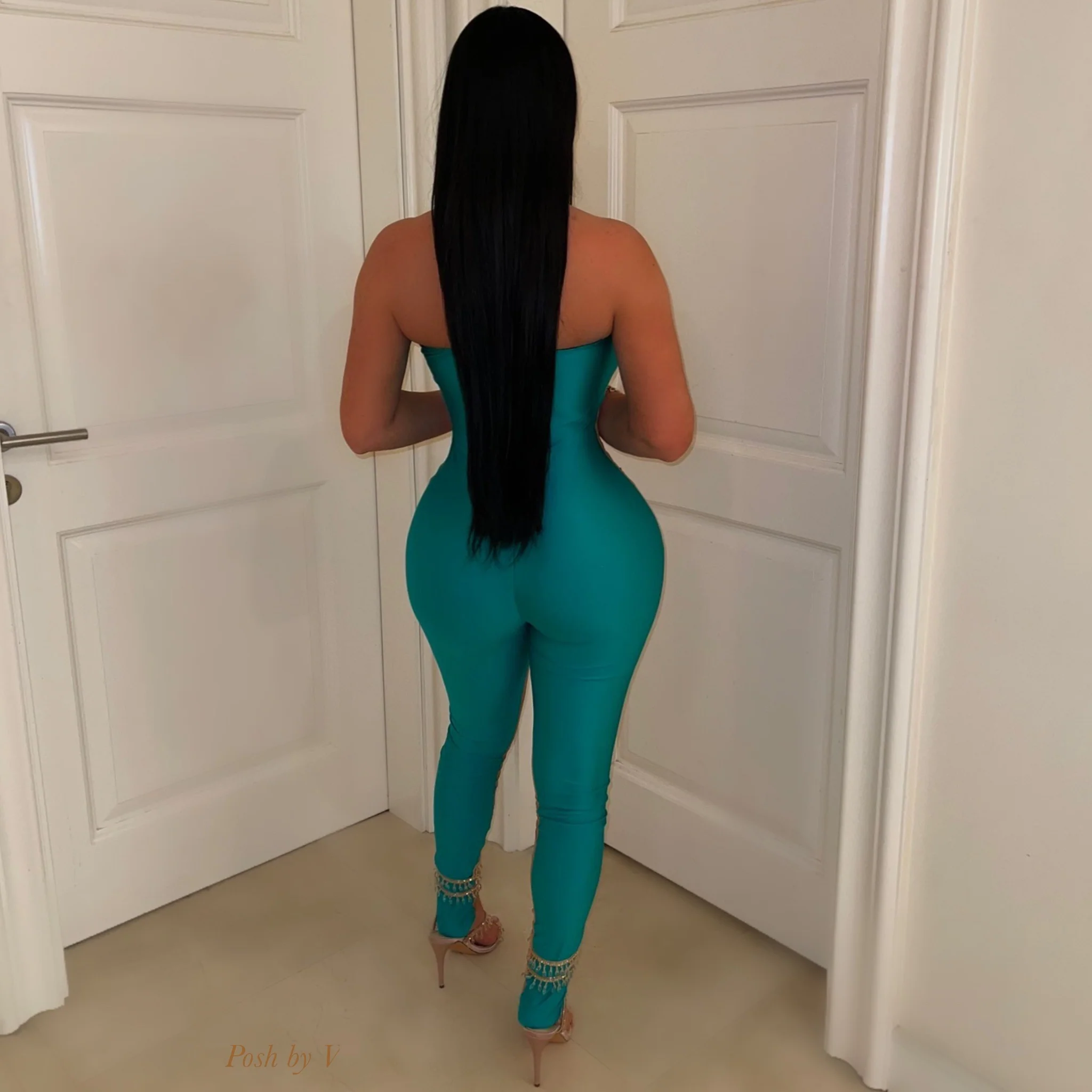 Aura glam jumpsuit (Green) - Image 2