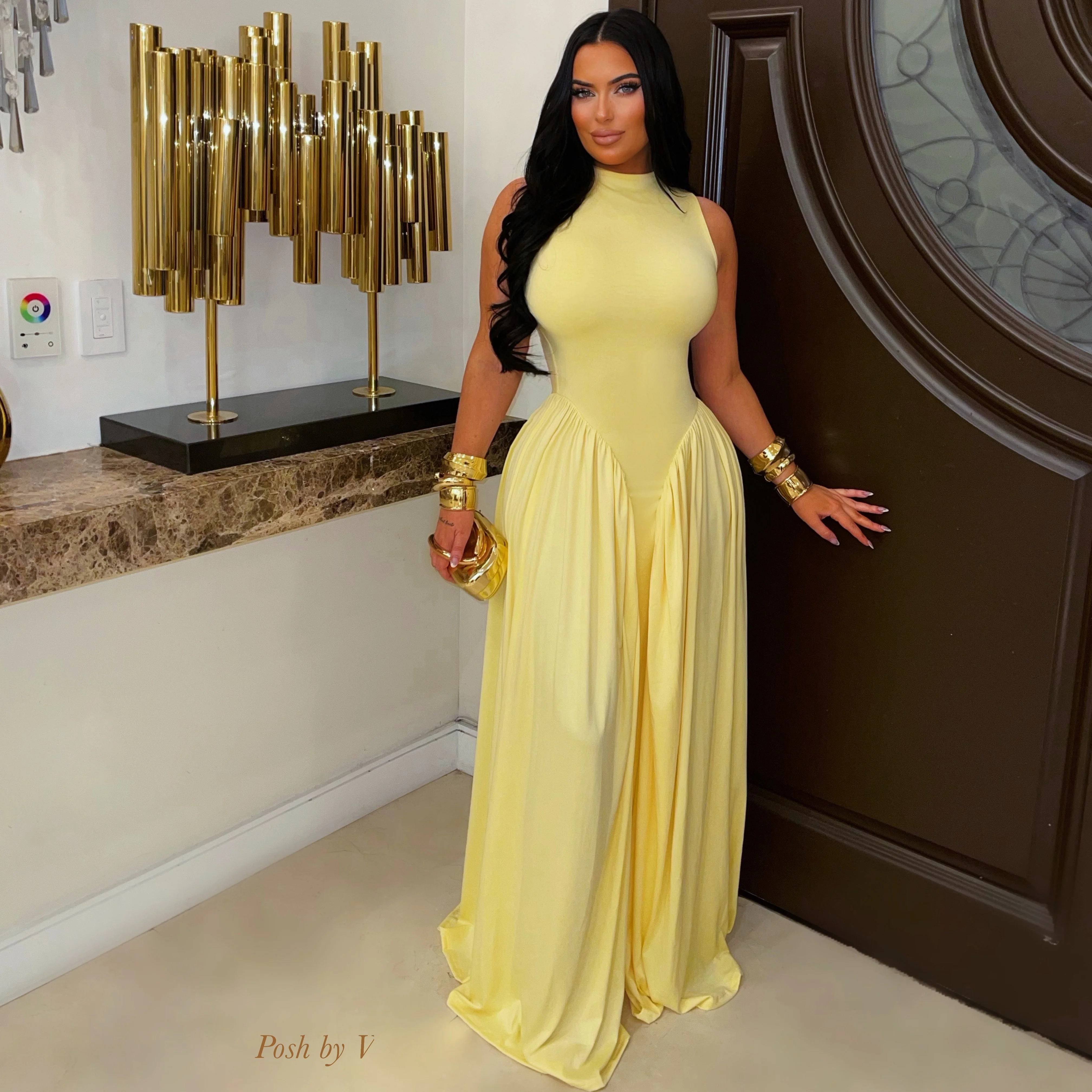 Gloria maxi dress (Yellow)