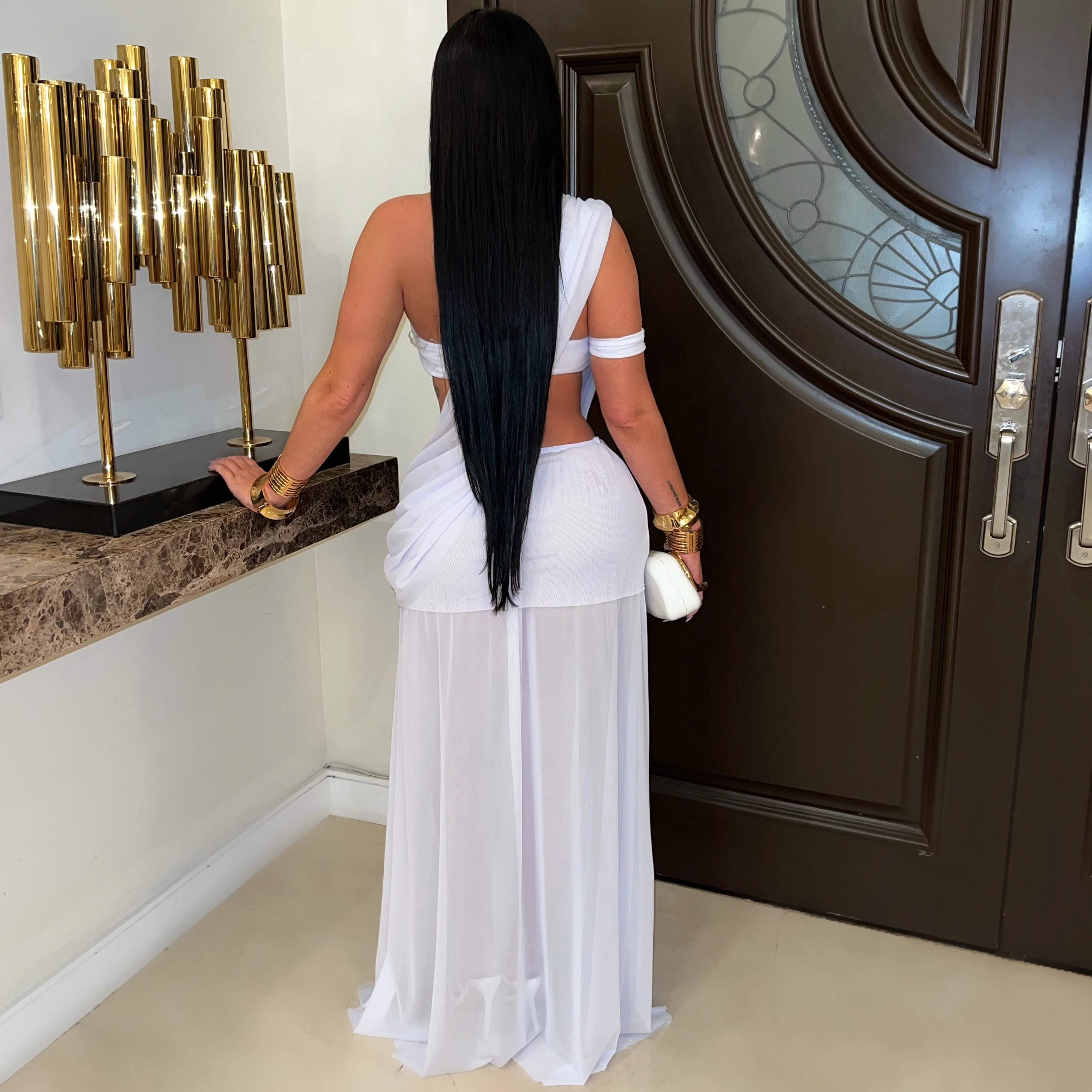 Larva resort maxi dress (White) - Image 2