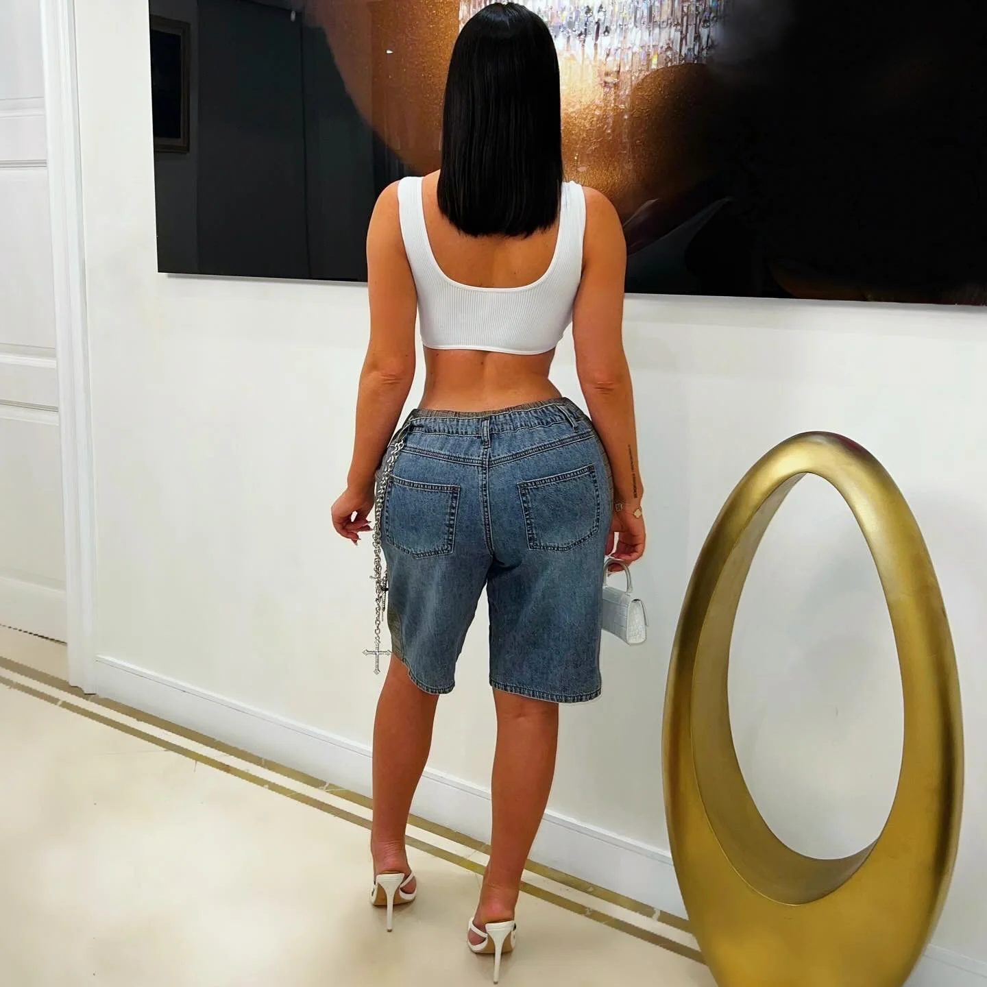 Nera crop top (White) - Image 2