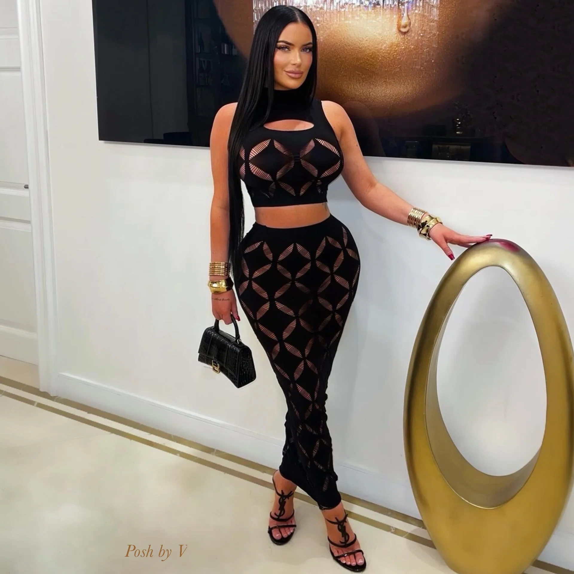 Pyra skirt set (Black)