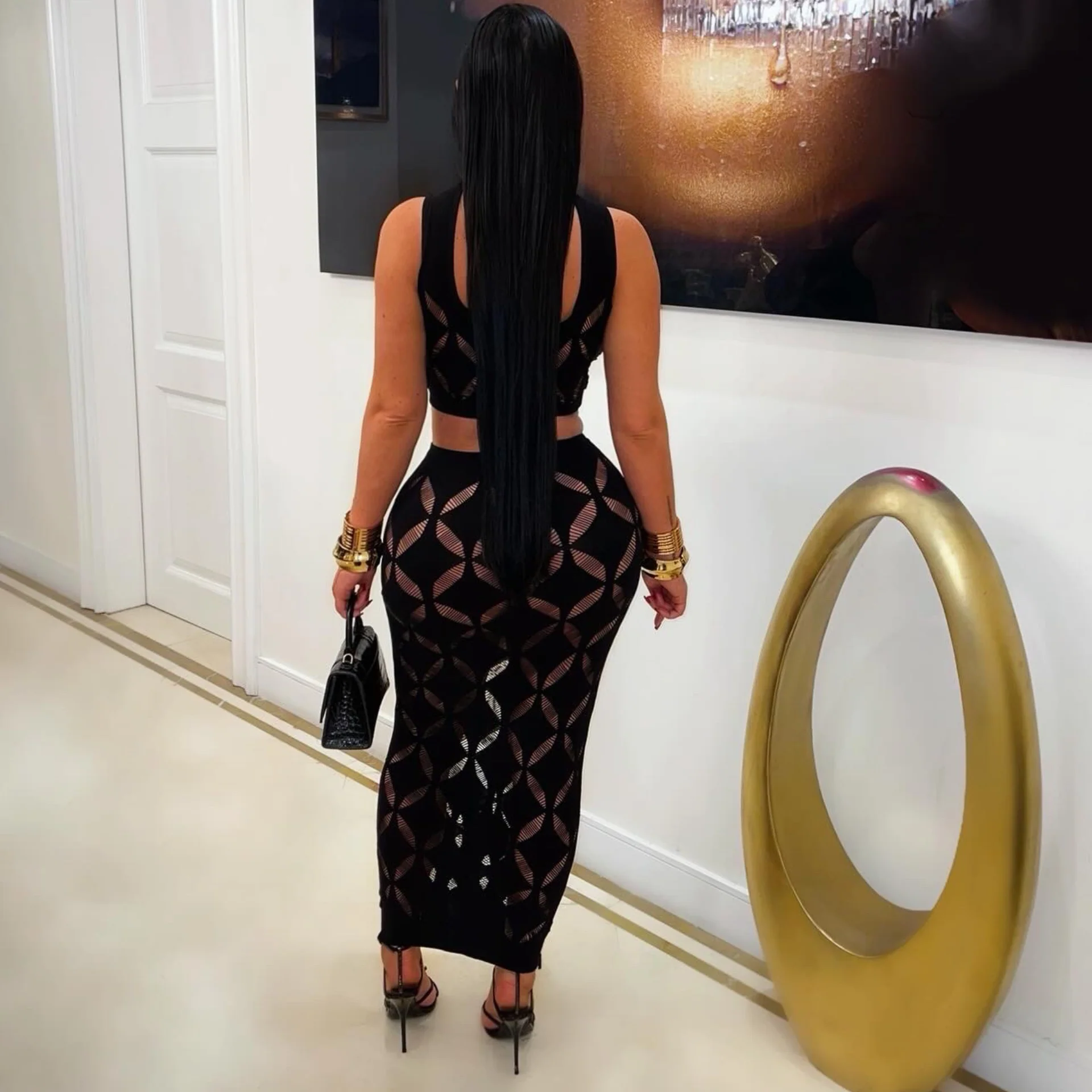 Pyra skirt set (Black) - Image 2