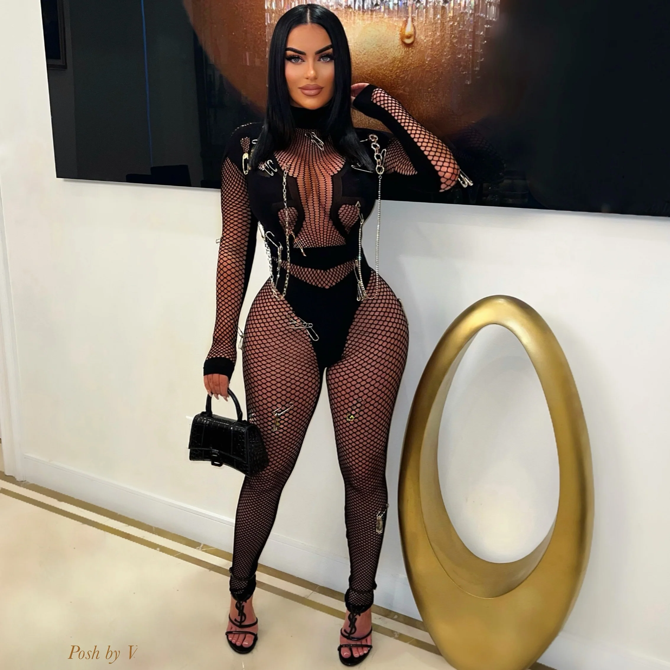 Rozay charm jumpsuit (Purple) - Image 2