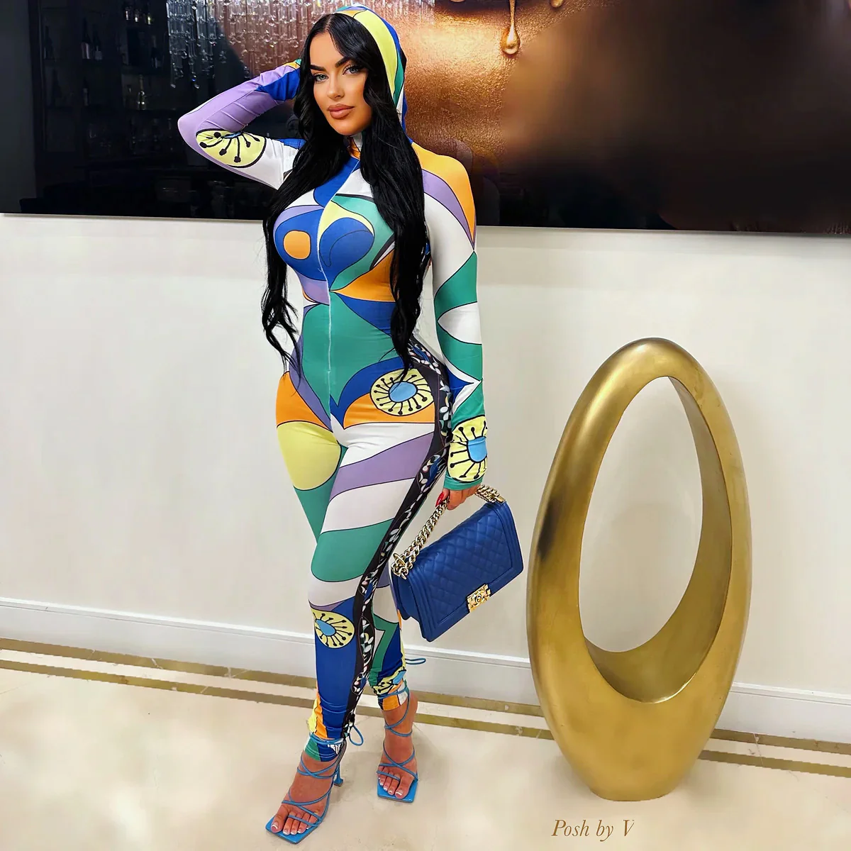 Skai jumpsuit (White multi)