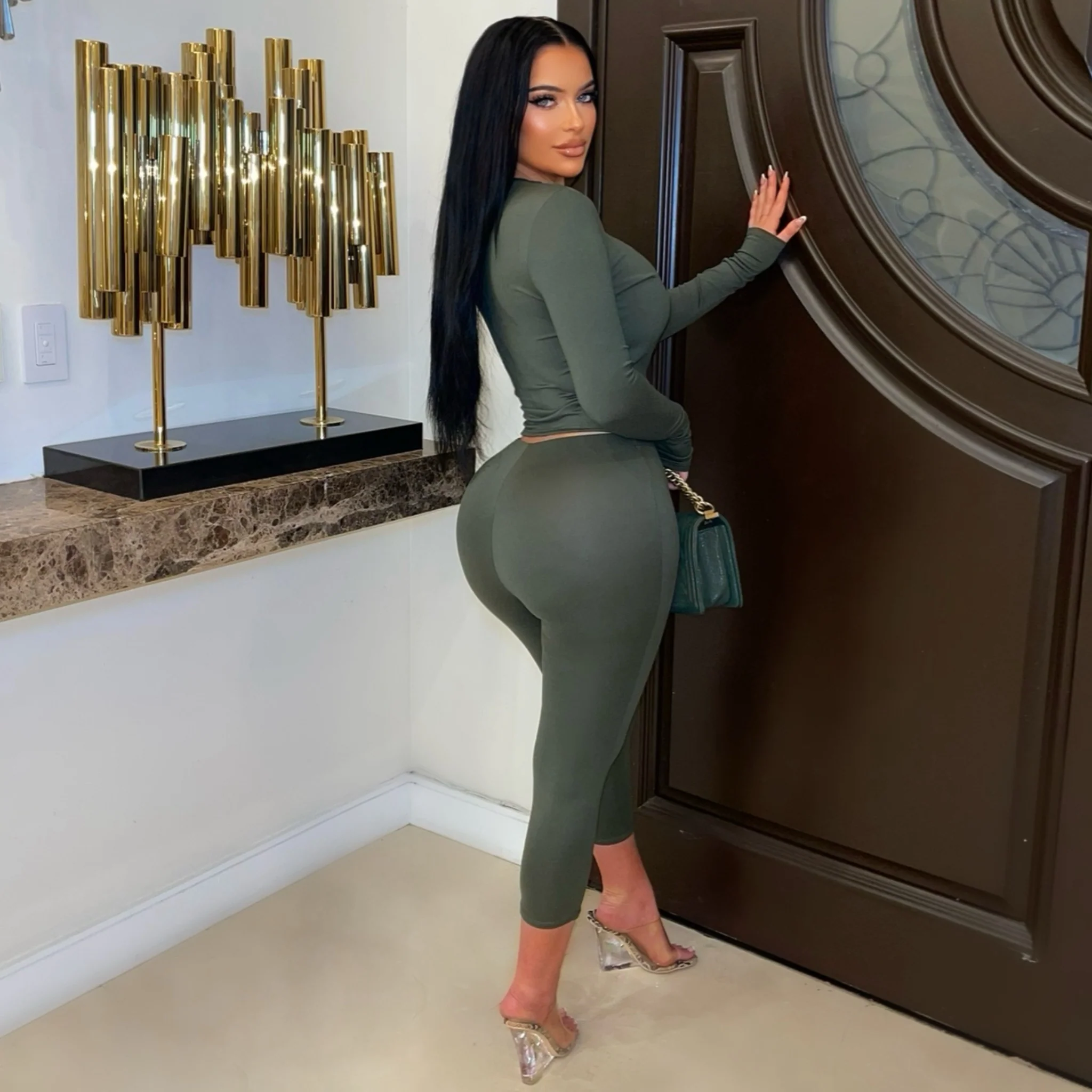 Taski capri set (Olive) - Image 2