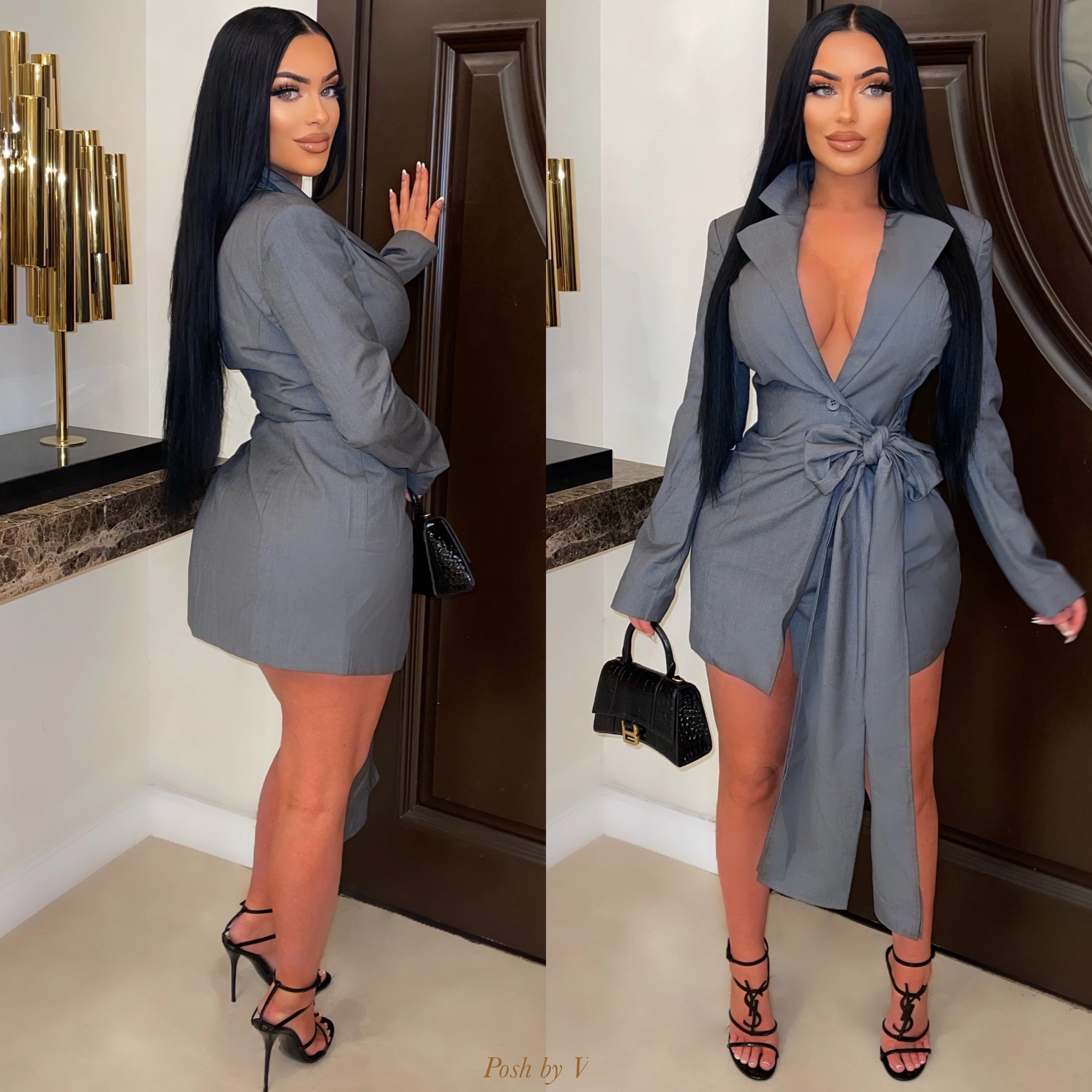 Taylor blazer dress (Grey)