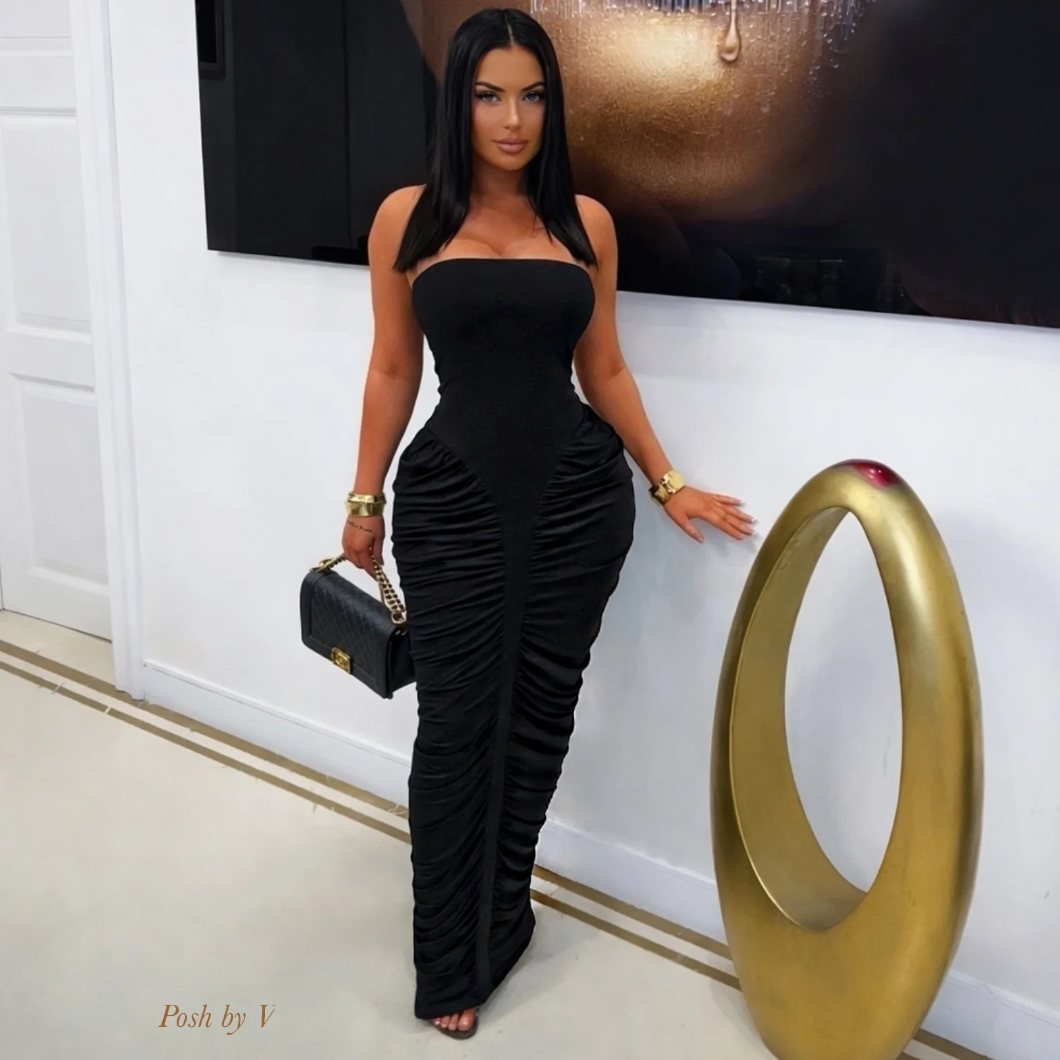 Venus maxi dress (Black)