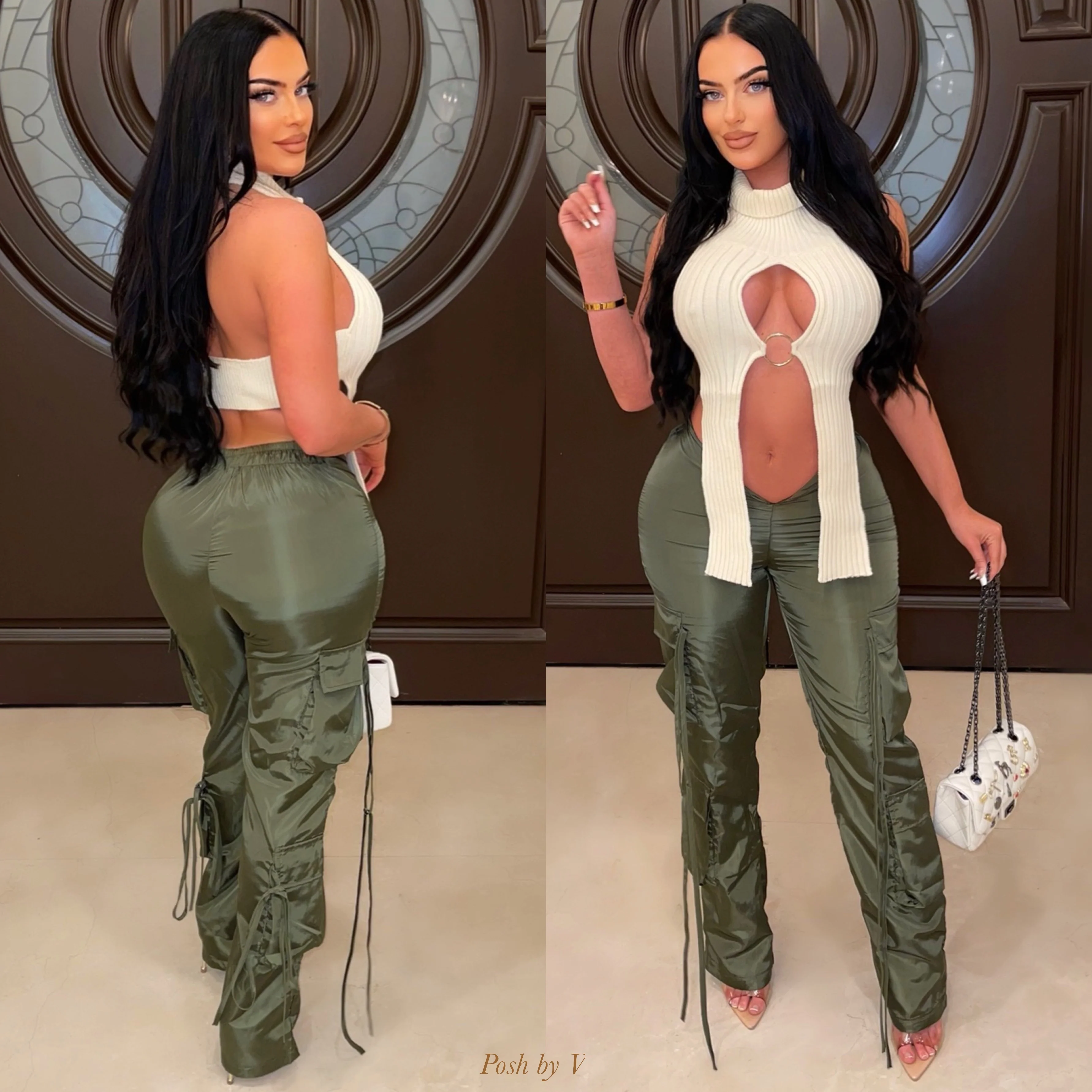 Yula cargo pants (Olive)